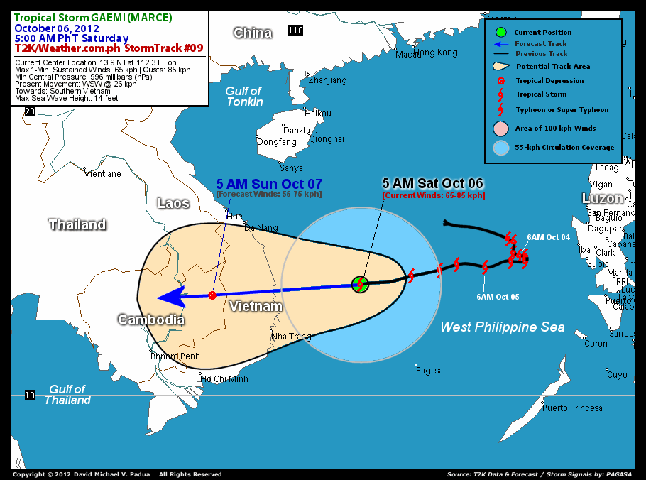 Bushman's Typhoon Blog TS GAEMI [MARCE] Update 012 [New Format